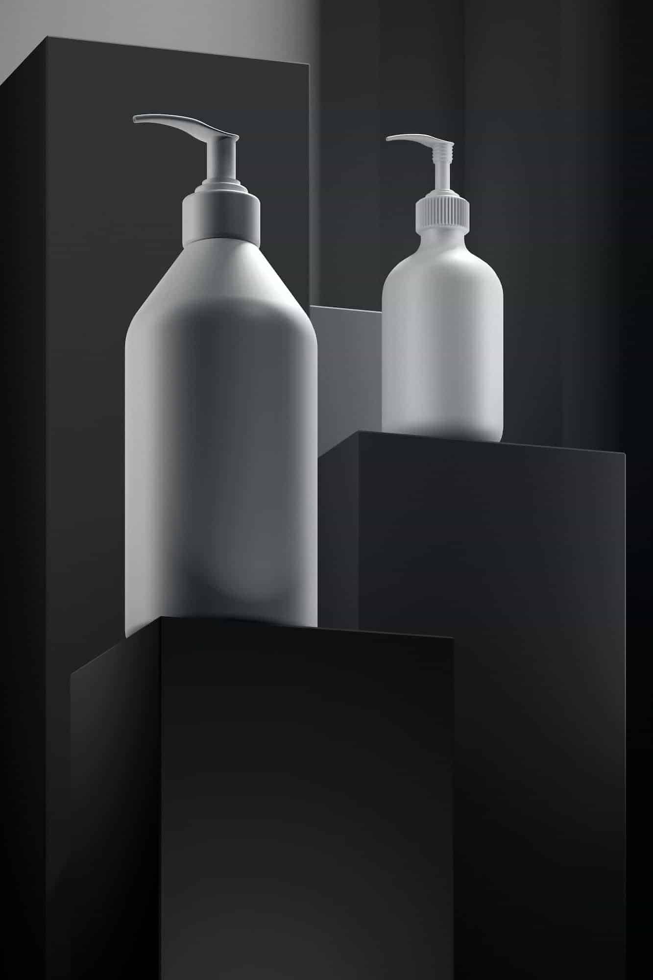 Product display pedestal in a studio environment