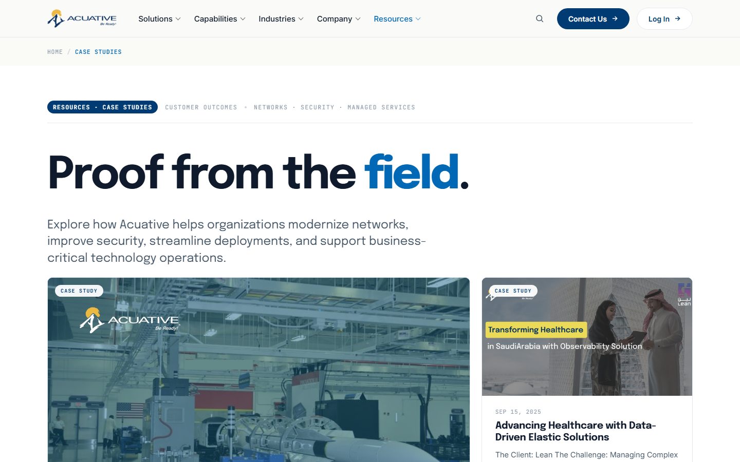 Case studies listing: 27 client stories migrated onto the new template